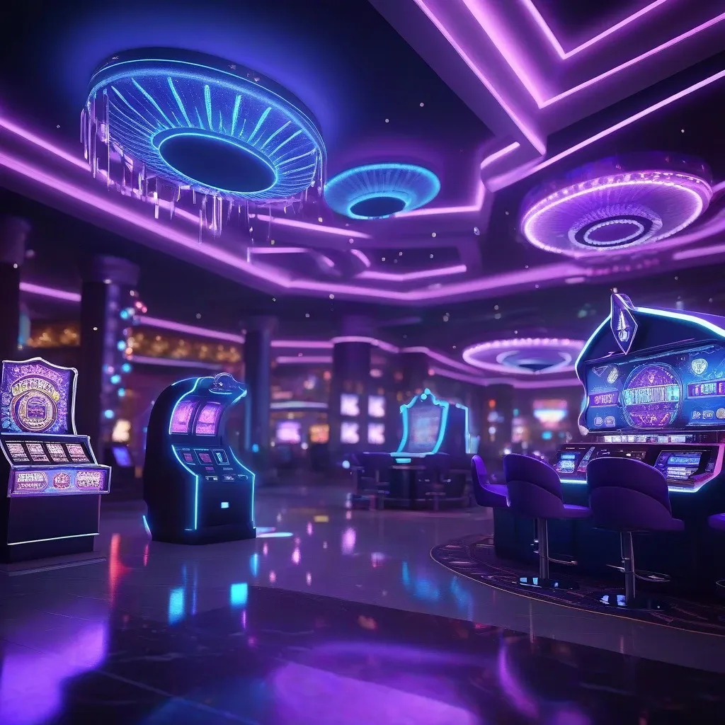 Neon Casino Lobby